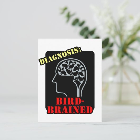 Diagnose: Vogelgezügelt Postkarte (Stehend Vorderseite)