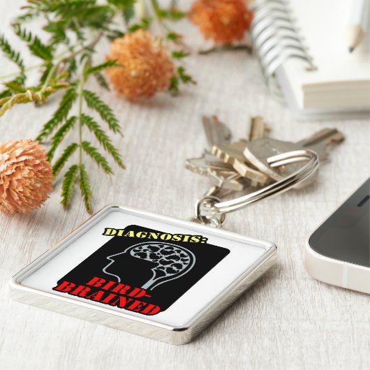 Diagnose: Vogelgezügelt Schlüsselanhänger (Seite)