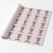 Diagnosed Slay-DHD Frog Ballerina ADHD Geschenkpapier (Ungerollt)