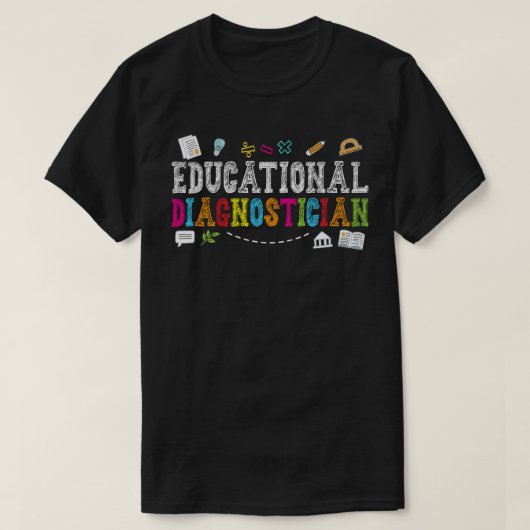 Diagnostiker zurück zu den Lehrern T-Shirt (Design vorne)