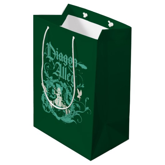 DIAGON ALLEY™ Vintag Graphic Mittlere Geschenktüte (Rückseite Schrägansicht)