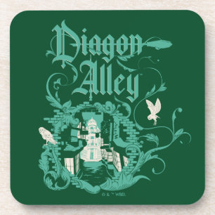 DIAGON ALLEY™ Vintage Grafik Getränkeuntersetzer