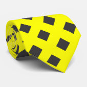 DIAGONAL BLACK SQUARE KRAWATTE (Gerollt)