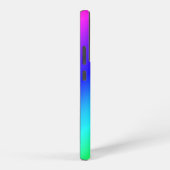 Diagonal Blau bis Grün Blendname Samsung Galaxy Hülle (Rechte Seite)