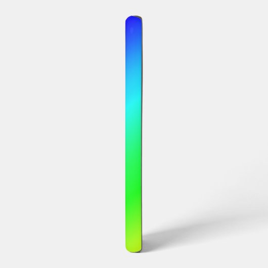 Diagonal Blau bis Grün Blendname Samsung Galaxy Hülle (Linke Seite)