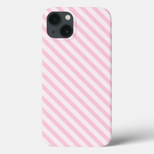 Diagonal Blossom Rosa Streifen Case-Mate iPhone Hülle (Rückseite)