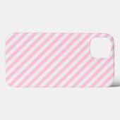 Diagonal Blossom Rosa Streifen Case-Mate iPhone Hülle (Rückseite (Horizontal))