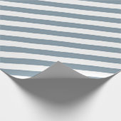 Diagonal blue and white stripes pattern geschenkpapier (Ecke)