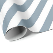 Diagonal blue and white stripes pattern geschenkpapier (Rolleneckpunkt)