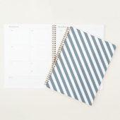 Diagonal blue and white stripes pattern planer (Anzeige)