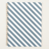 Diagonal blue and white stripes pattern planer (Vorderseite)