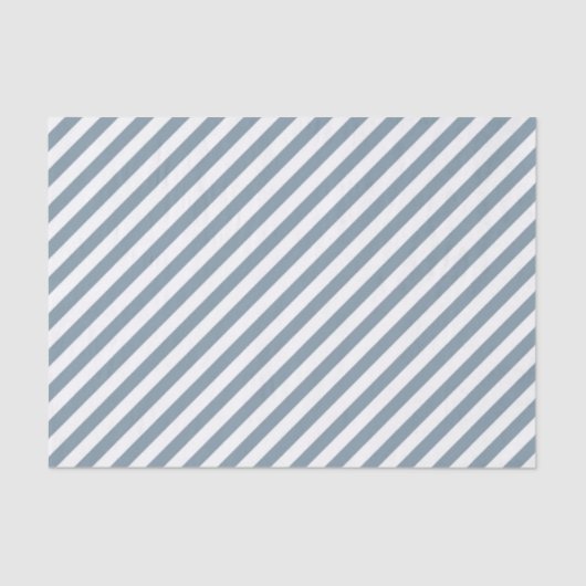 Diagonal blue and white stripes pattern seidenpapier (Vorderseite)