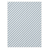 Diagonal blue and white stripes pattern tischdecke (Vorderseite)