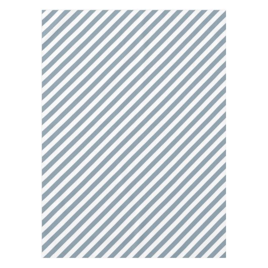 Diagonal blue and white stripes pattern tischdecke (Vorderseite)
