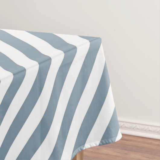 Diagonal blue and white stripes pattern tischdecke (Beispiel)