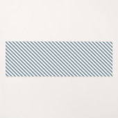Diagonal blue and white stripes pattern yogamatte (Vorderseite (Horizontal))