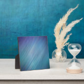 Diagonal Blue Rain Fotoplatte (InSitu)