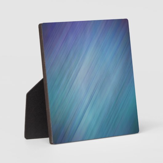 Diagonal Blue Rain Fotoplatte (Vorderseite)