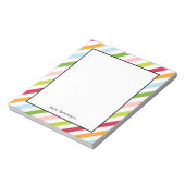 Diagonal Chic Personalisiert Notepad Notizblock (Rotiert)