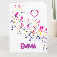Diagonal Confetti Pink-Yellow-Blue-Design