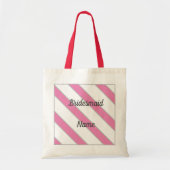 Diagonal Design Tote Bag Tragetasche (Vorne)