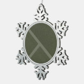 Diagonal Divide Snowflake Ornament - Anpassbar (Rechts)