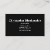 Diagonal-Fertig-Holzschnitzel Visitenkarte (Rückseite)