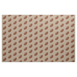 Diagonal Footballs Muster auf Tan Fabric Stoff