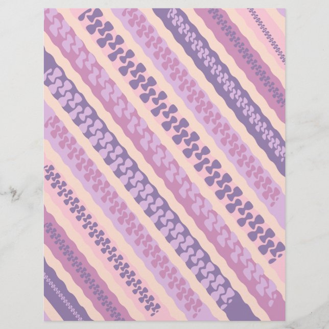 Diagonal gemustertes Scrapbook-Papier (Vorderseite)