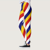 Diagonal gestreift leggings (Links)