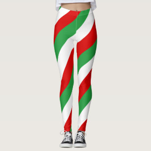 Diagonal gestreift leggings