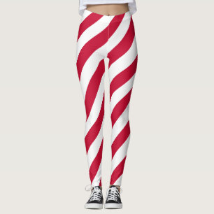 Diagonal gestreift leggings