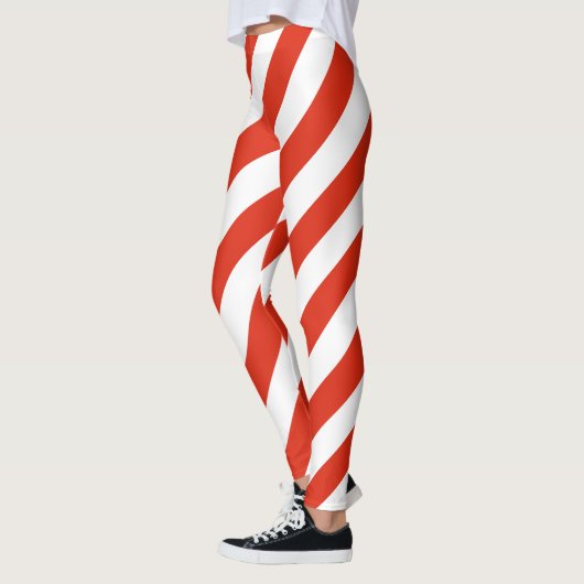 Diagonal gestreift leggings (Links)