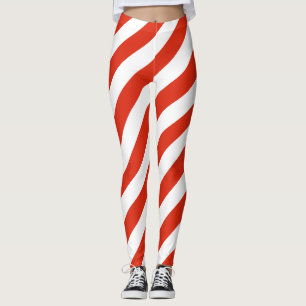 Diagonal gestreift leggings
