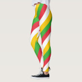 Diagonal gestreift leggings (Links)
