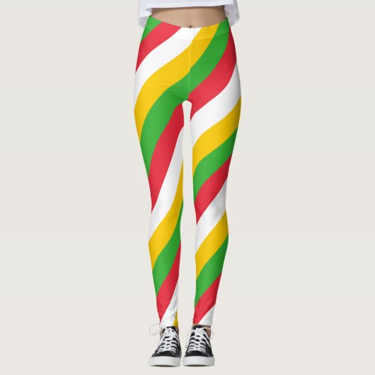 Diagonal gestreift leggings (Vorderseite)
