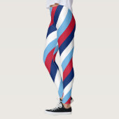 Diagonal gestreift leggings (Links)