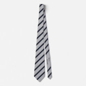 Diagonal gestreift schwarz auf grau klassisch krawatte (Vorderseite)