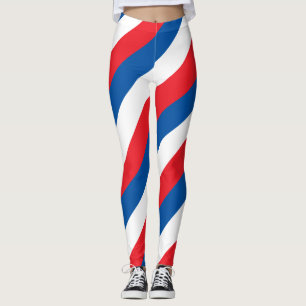 Diagonal gestreifte Farben für die nationale Flagg Leggings