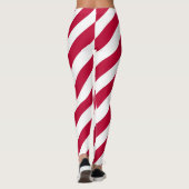 Diagonal gestreifte nationale Flaggenfarben Leggings (Rückseite)