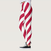 Diagonal gestreifte nationale Flaggenfarben Leggings (Links)