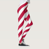 Diagonal gestreifte nationale Flaggenfarben Leggings (Rechts)