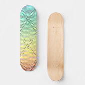 Diagonal gestreifter Hintergrund 12 Skateboard (Vorderseite)