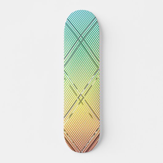 Diagonal gestreifter Hintergrund 12 Skateboard (Vorne)