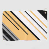 Diagonal gestreiftes Design Golfhandtuch (Horizontal)