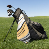 Diagonal gestreiftes Design Golfhandtuch (Gras)