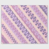 Diagonal gestreiftes Geschenkpapier (Flach)