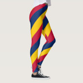 Diagonal gestrippte Farben für die nationale Flagg Leggings (Rechts)