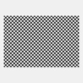 Diagonal Gingham Geschenkpapier Set (Vorderseite 3)