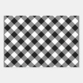 Diagonal Gingham Geschenkpapier Set (Vorderseite)